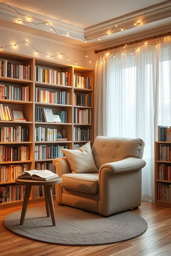 cozy fairy light ambiance