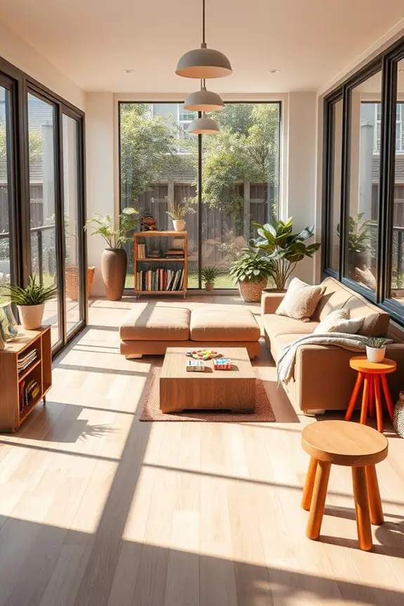 cozy family game area