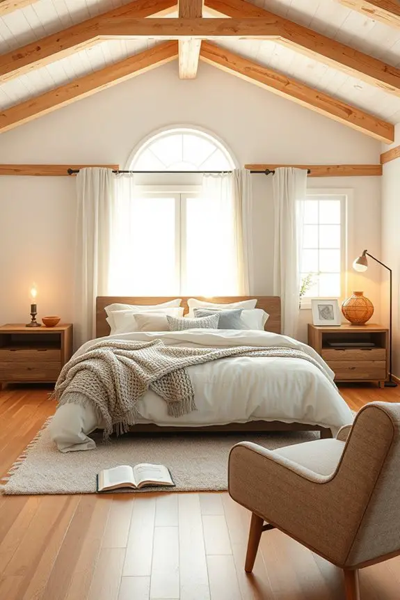 cozy farmhouse bedroom lighting