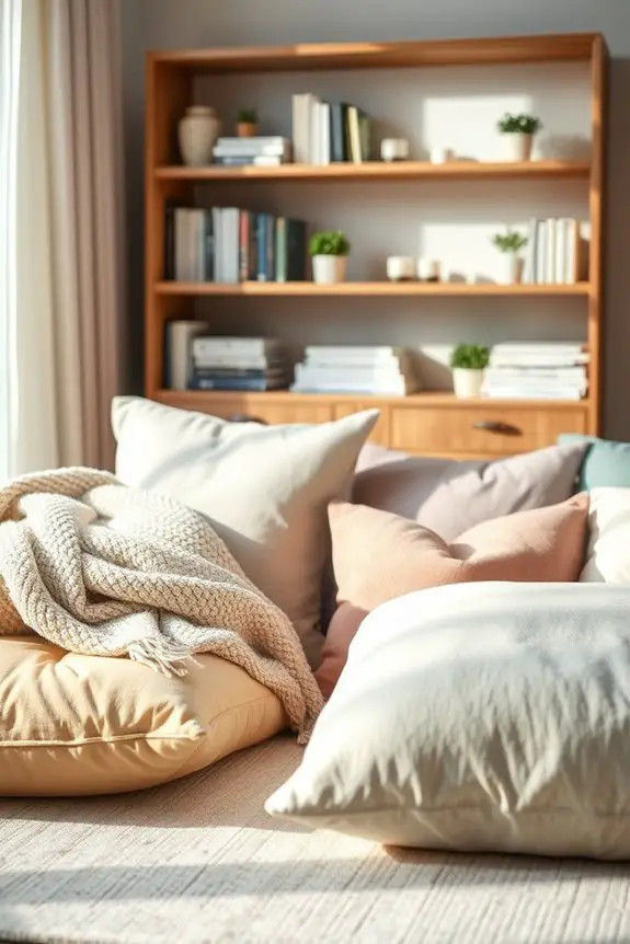 cozy floor cushions retreat