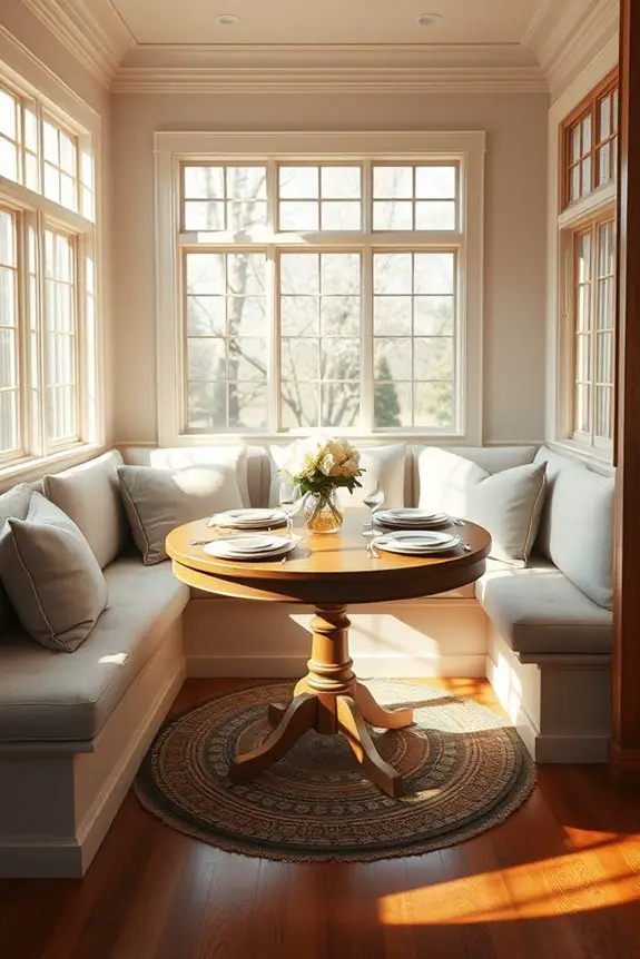 cozy functional built in seating