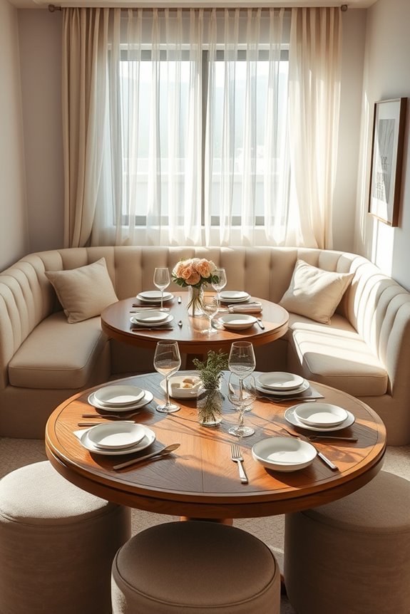 cozy functional dining solution