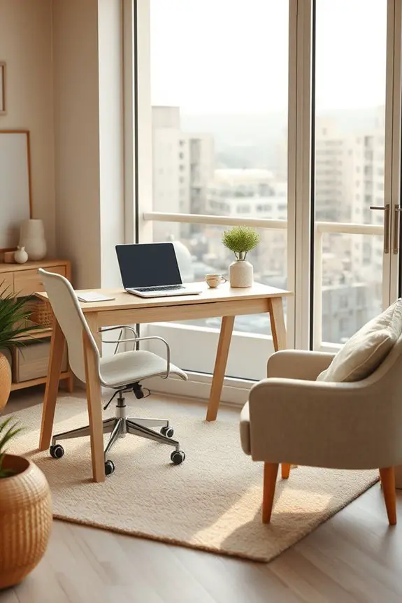 cozy functional home office