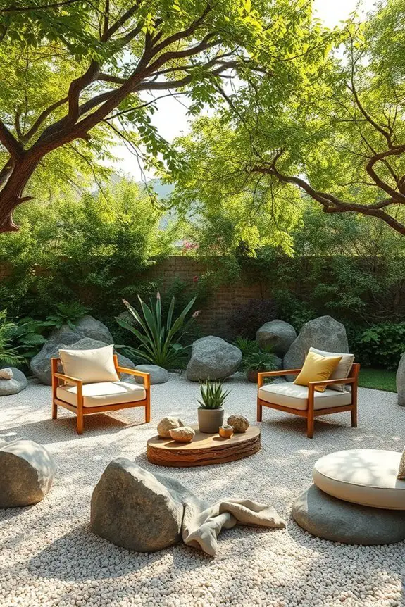 cozy gravel lounge retreat
