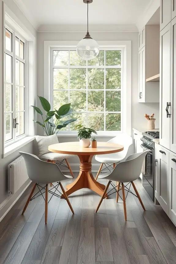 cozy gray wood nook
