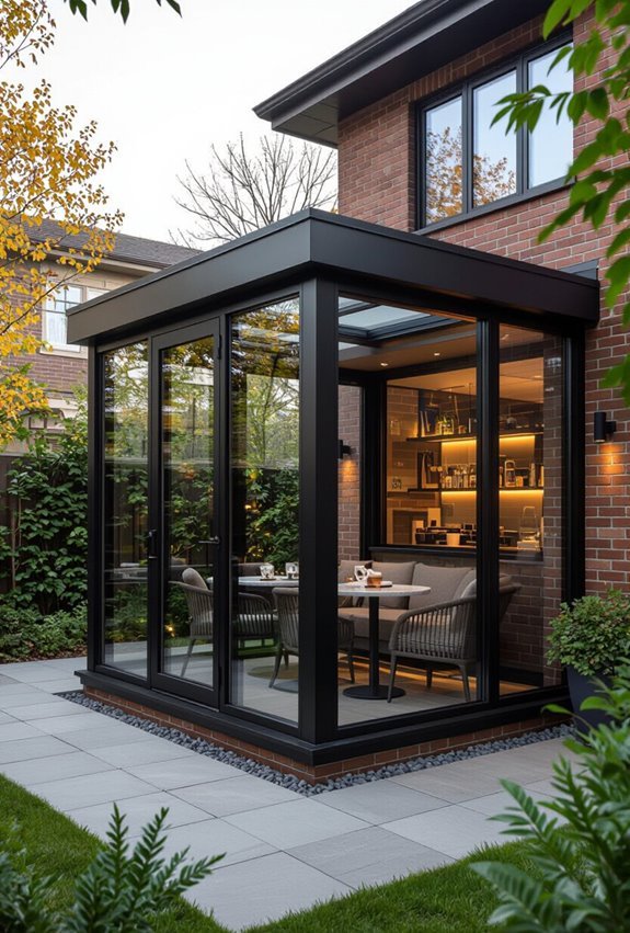 cozy heated conservatory seating