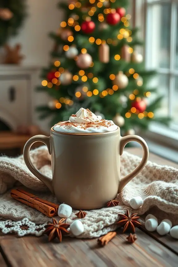 cozy holiday hot cocoa