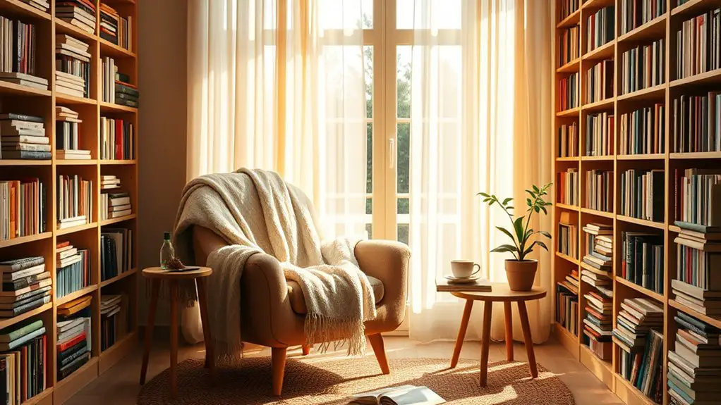 cozy home library ideas