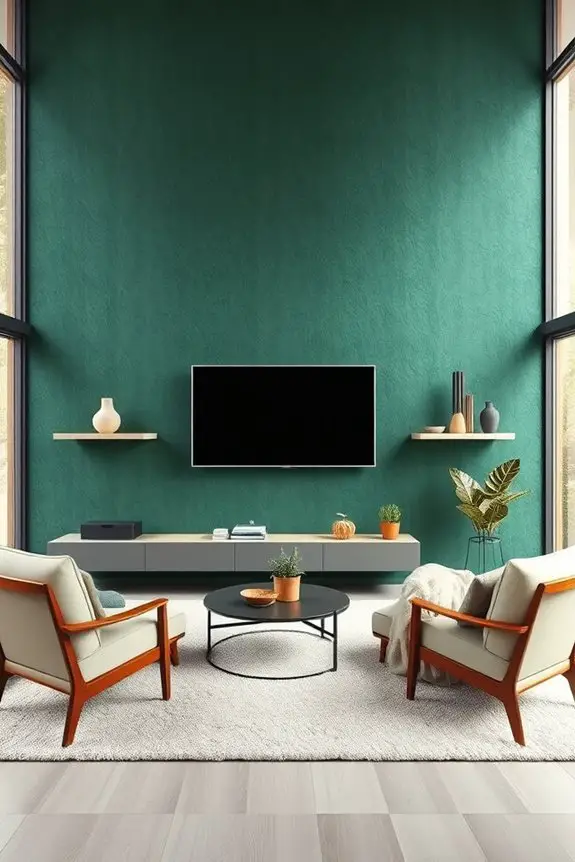 cozy hunter green retreat