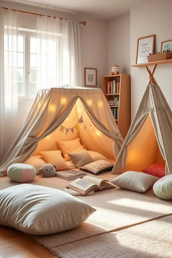 cozy imaginative play hideaway