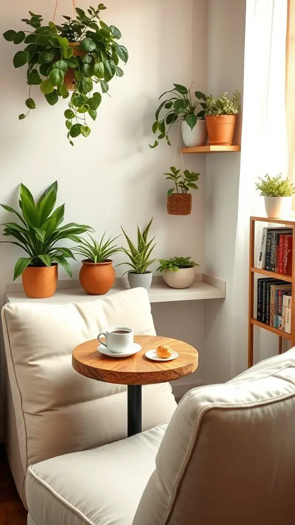 cozy intimate cafe corners