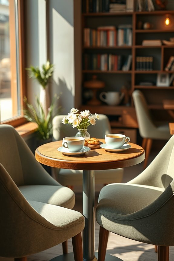 cozy intimate coffee settings