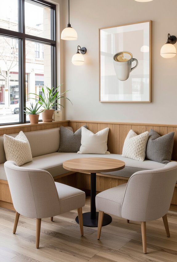 cozy intimate seating clusters