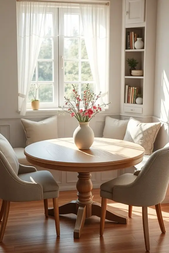 cozy inviting breakfast nook