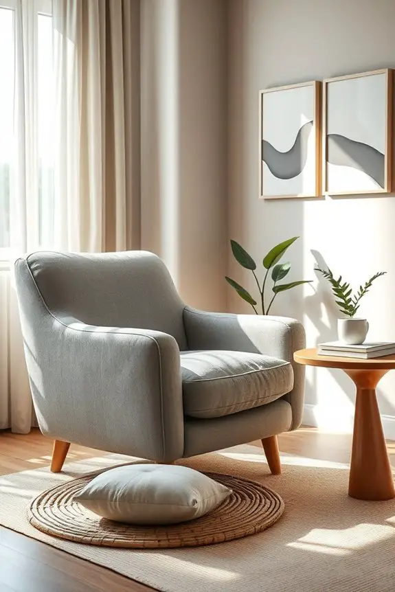 cozy inviting reading nook