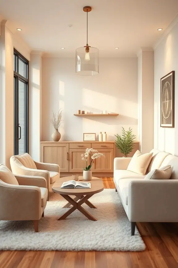 cozy inviting waiting area
