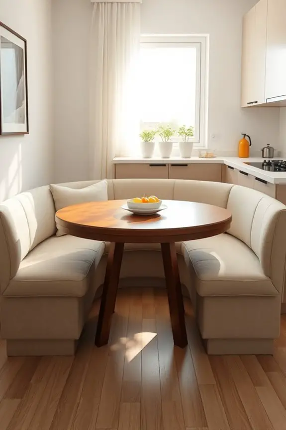 cozy kitchen breakfast nook