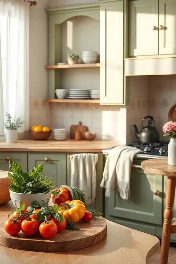 cozy kitchen organization and decor