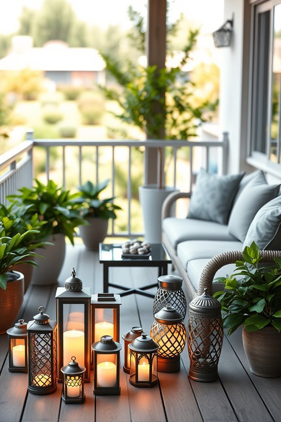 cozy lantern lighting ambiance