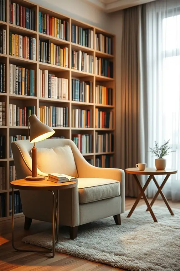 cozy library lighting solutions