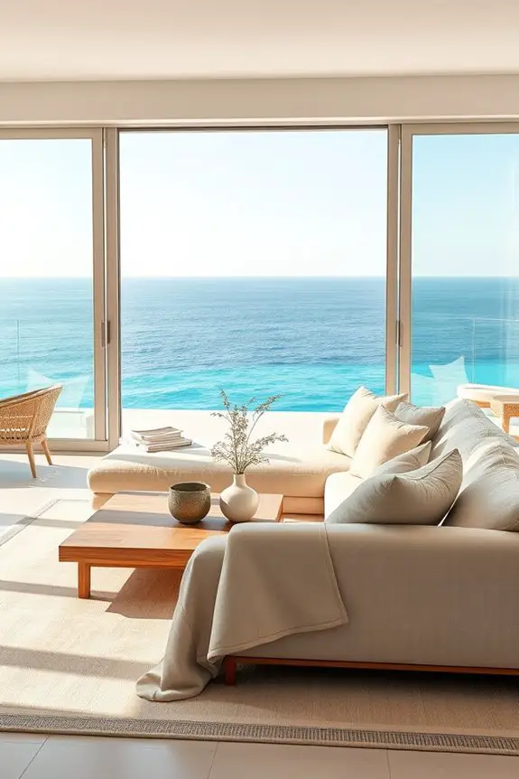 cozy lounges with sea views