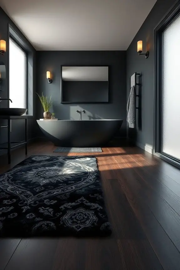 cozy luxurious bathroom rugs