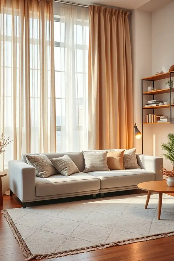 cozy luxurious textured curtains