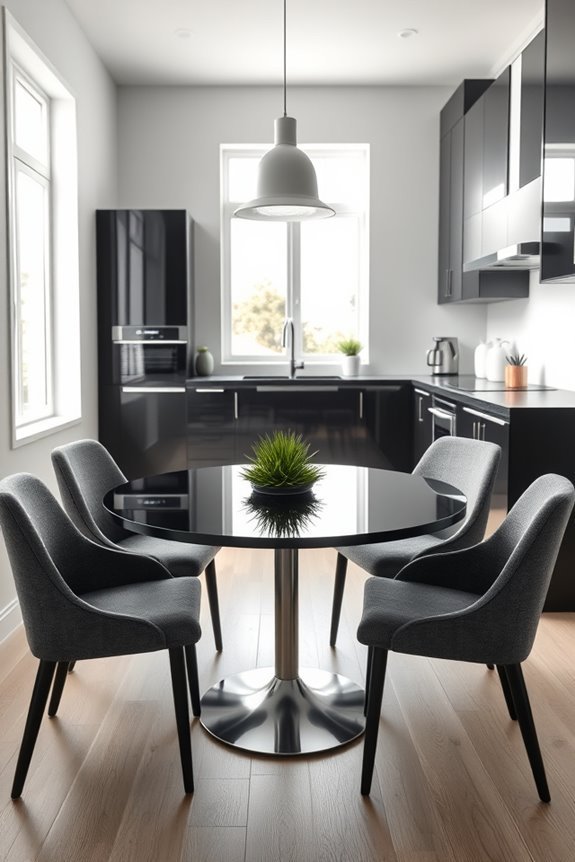 cozy modern breakfast nook