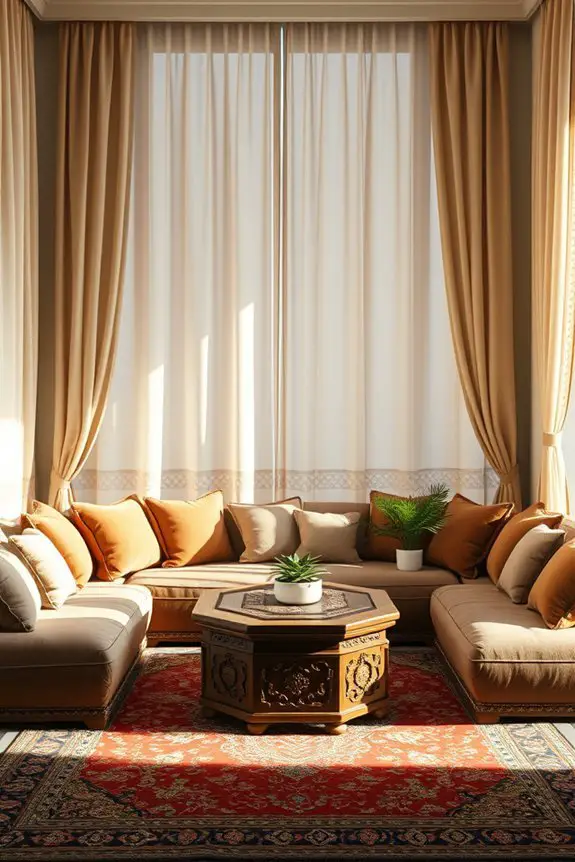 cozy modern majlis seating