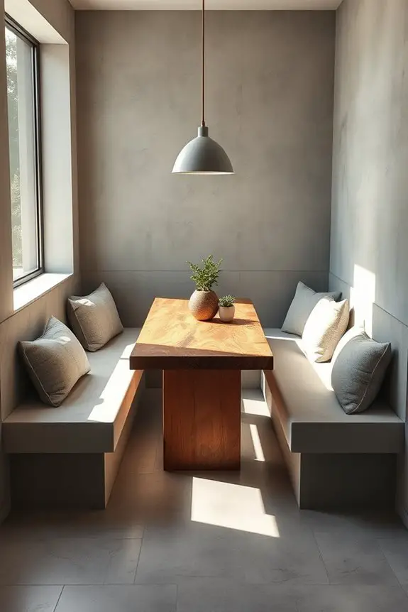 cozy modern seating nook