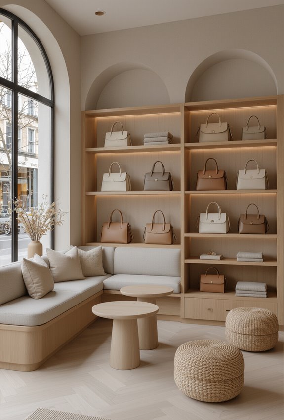 cozy modular merchandised seating nooks