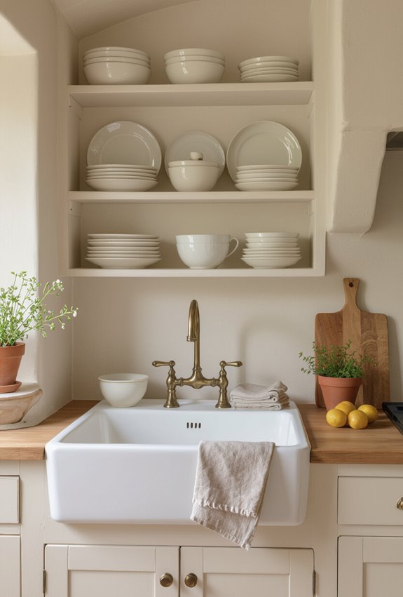 cozy multifunctional french country kitchenette