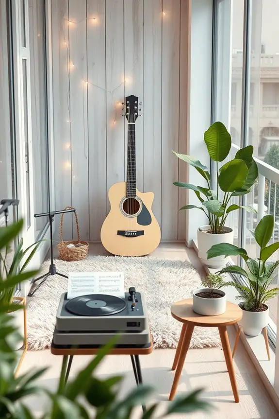 cozy music relaxation nook