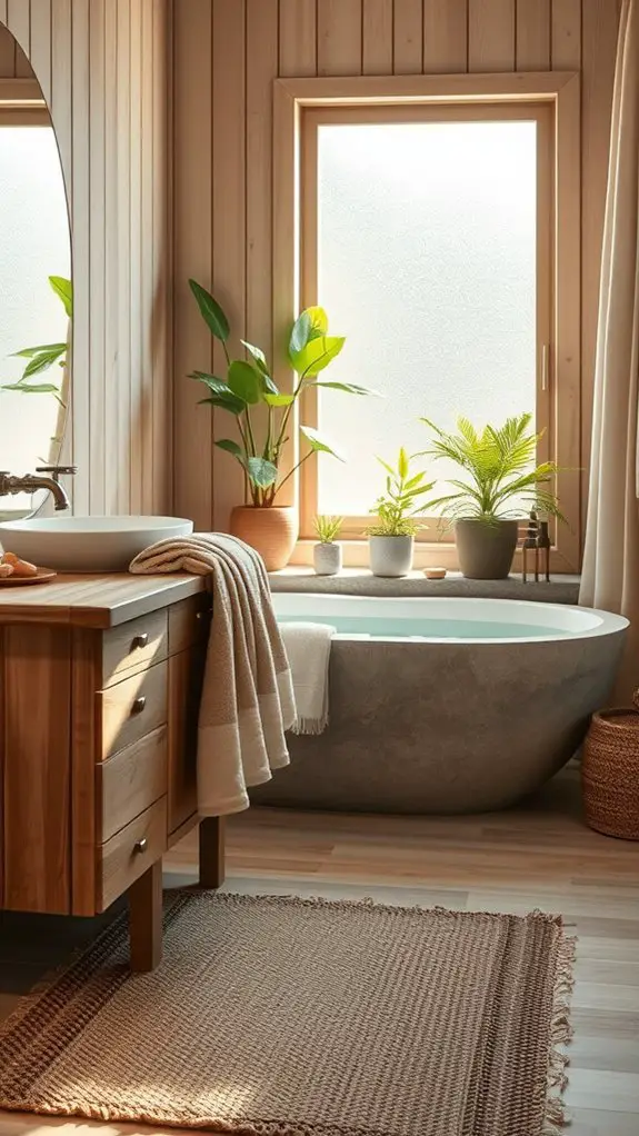 cozy natural textile layers