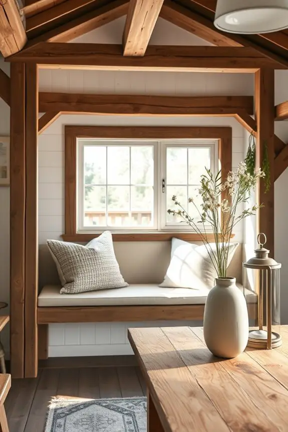 cozy nook with cushions