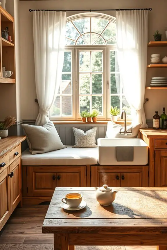 cozy nook with cushions