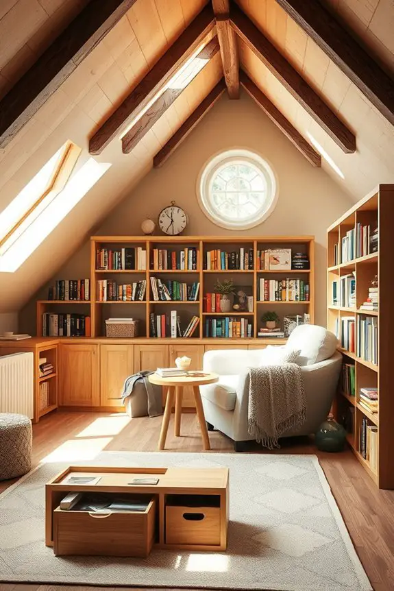 cozy nook with storage