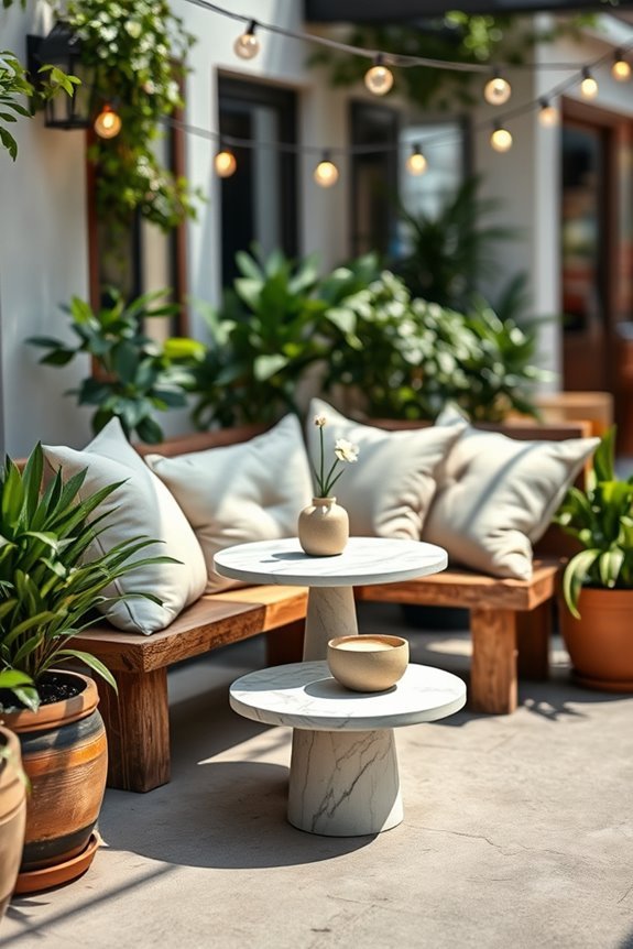 cozy outdoor caf retreats