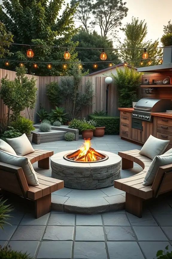 cozy outdoor cooking experience