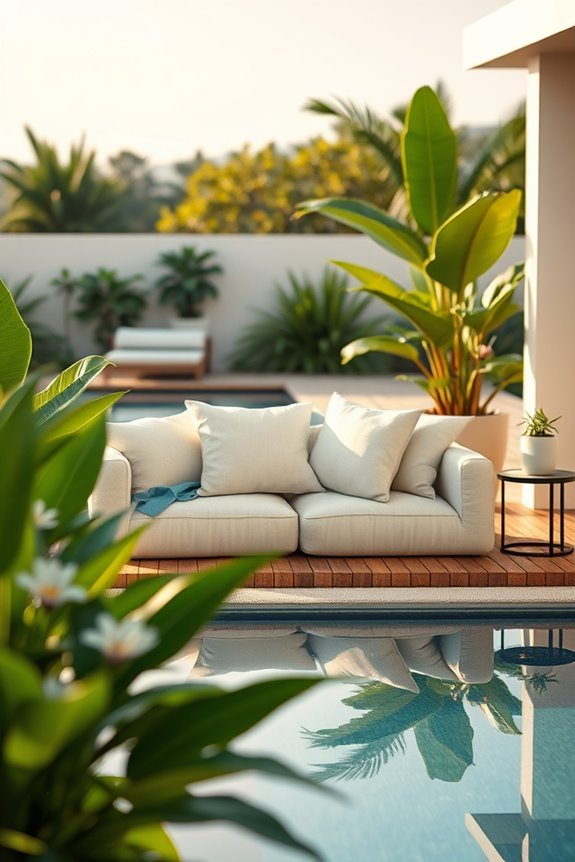 cozy outdoor cushion nook