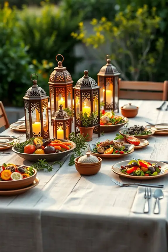 cozy outdoor dining ambiance