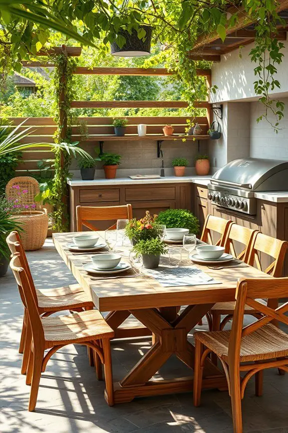 cozy outdoor dining experience