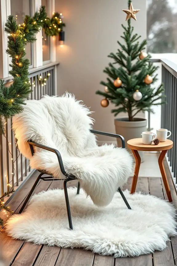 cozy outdoor faux fur