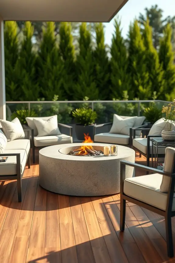 cozy outdoor fire pit