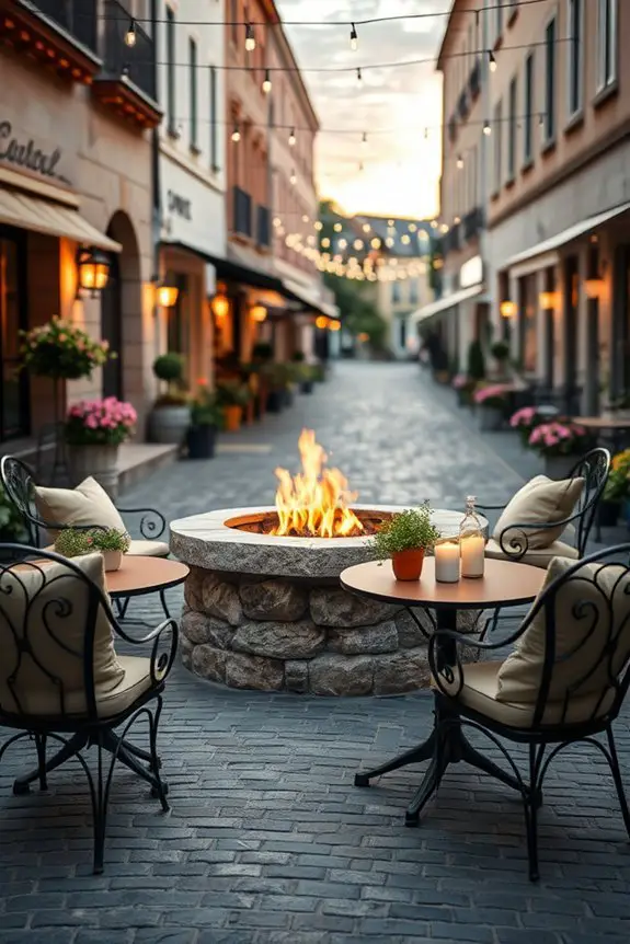 cozy outdoor fire pits