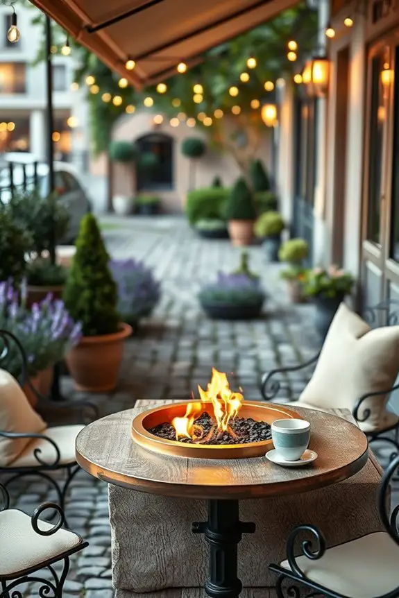 cozy outdoor fire pits