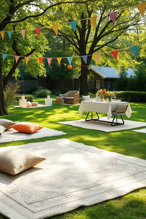 cozy outdoor gathering spaces