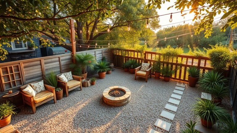 cozy outdoor gravel patios