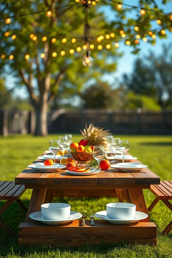cozy outdoor lighting ambiance