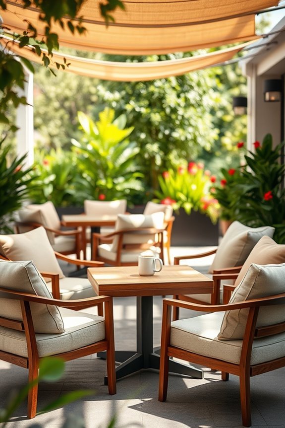 cozy outdoor lounge chairs